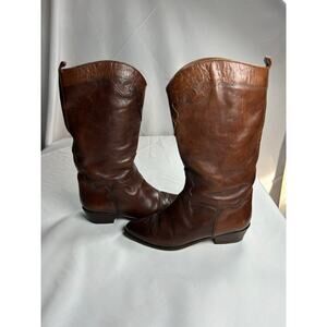 Vintage Cats Paw cowboy Western Leather Boots Women Boots Sz 36.6 made in Italy
